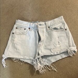 Levi’s Jean Shorts with Raw Hem